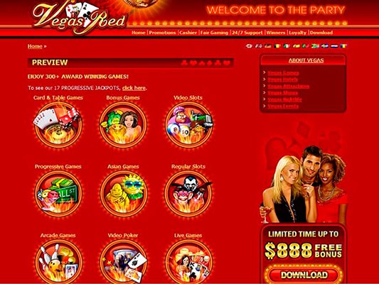 Слоты казино Vegas Red